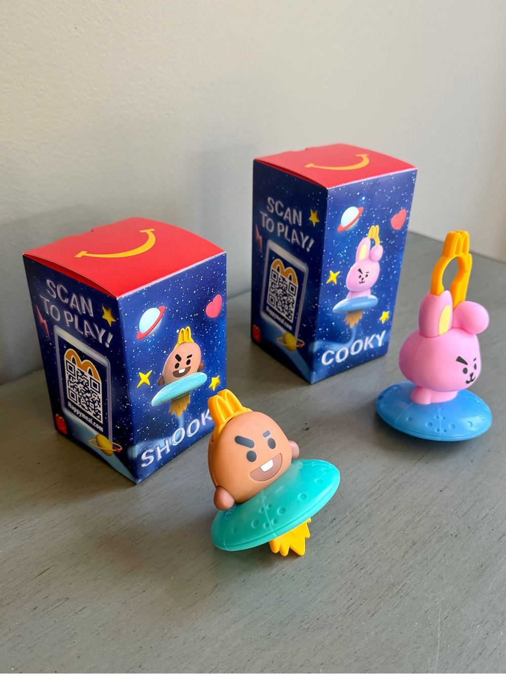 McDonald's Shooky & Cooky BT21 Happy Meal Toy Figures Set K-Pop BTS 2026 NEW - Picture 2 of 5